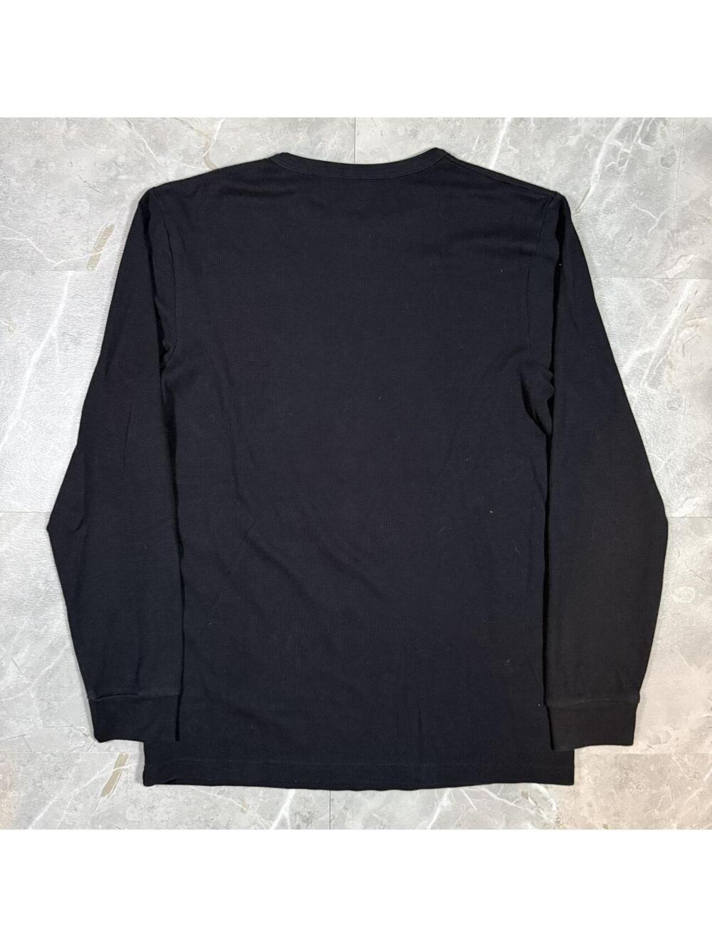 Hurley black thermal surf long sleeve shirt with blue and white design - Picture 6 of 6